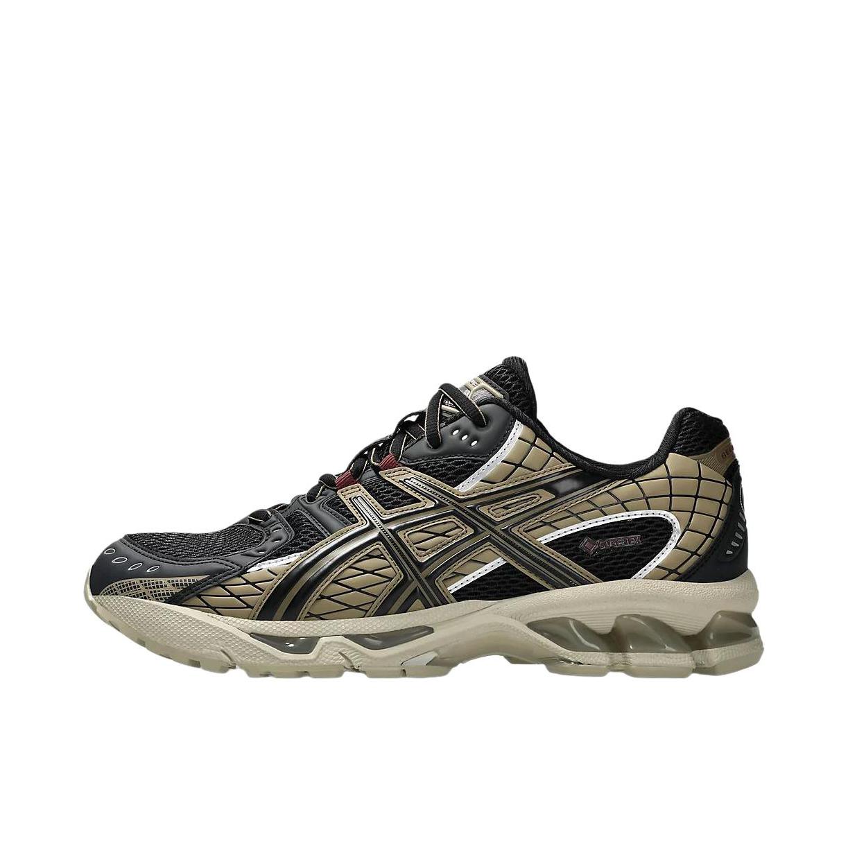 推荐商品：Asics/亚瑟士 GEL-Nimbus 10.1 跑鞋 1复古拼接防滑低帮休闲支撑贴合短跑 黑色/棕色