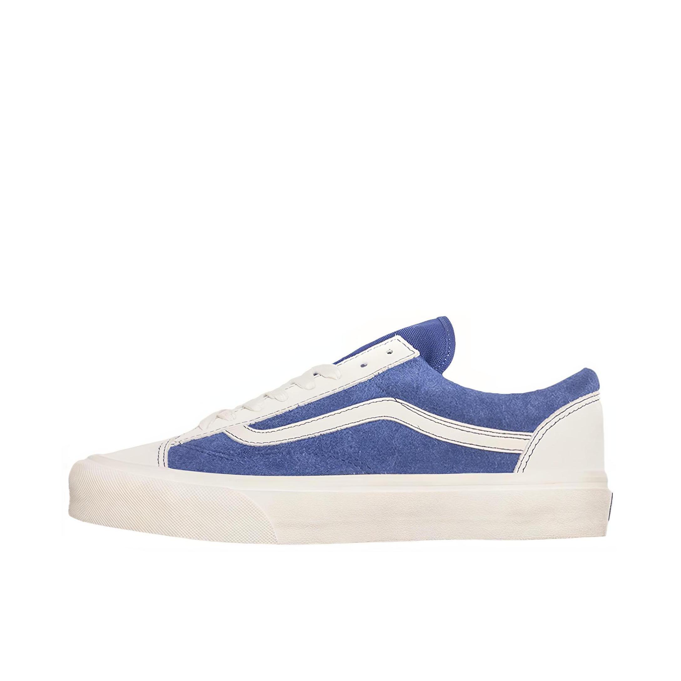 推荐商品：Vans/范斯 Style 36 滑板鞋 板鞋 舒适轻便防滑耐磨复古百搭帆布拼接防水运动 白蓝色