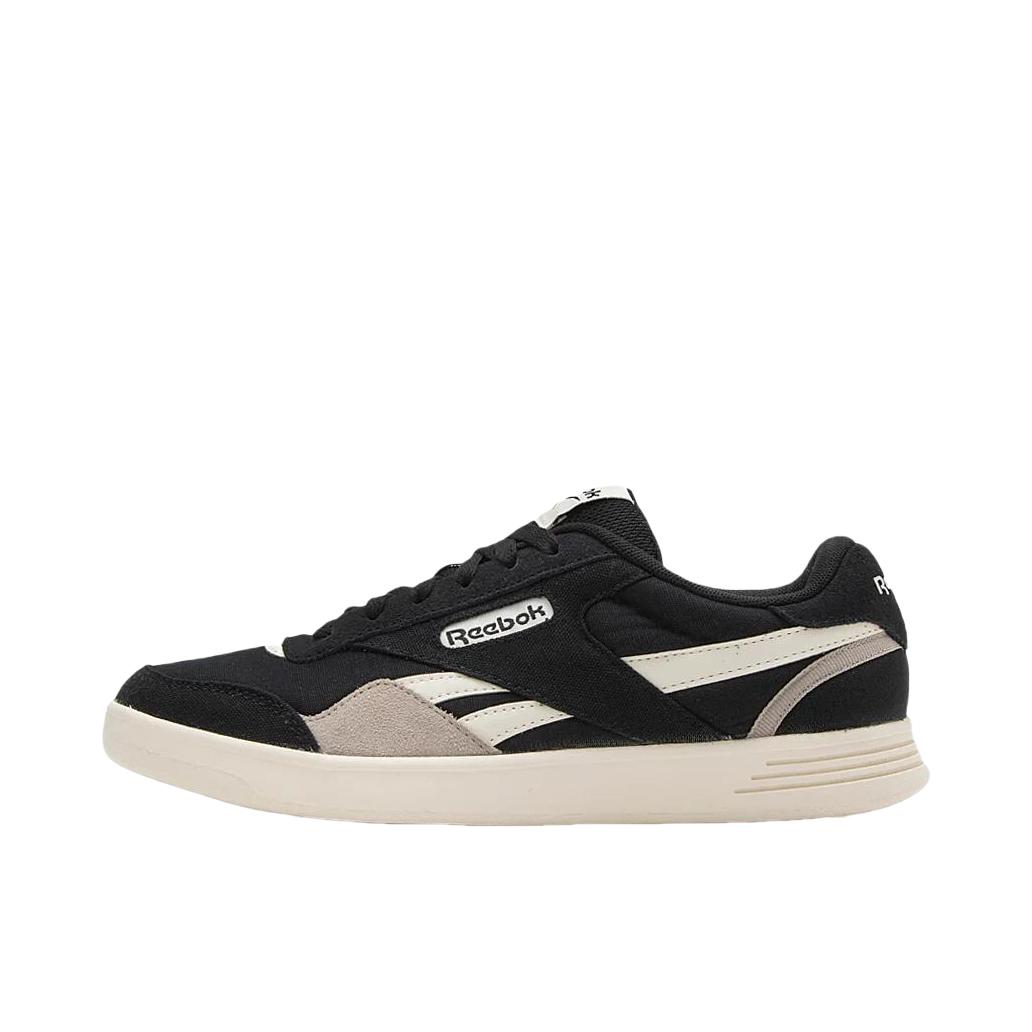 推荐商品：Reebok/锐步 Court Advance 防滑 低帮 圆头 平跟 板鞋 深黑色