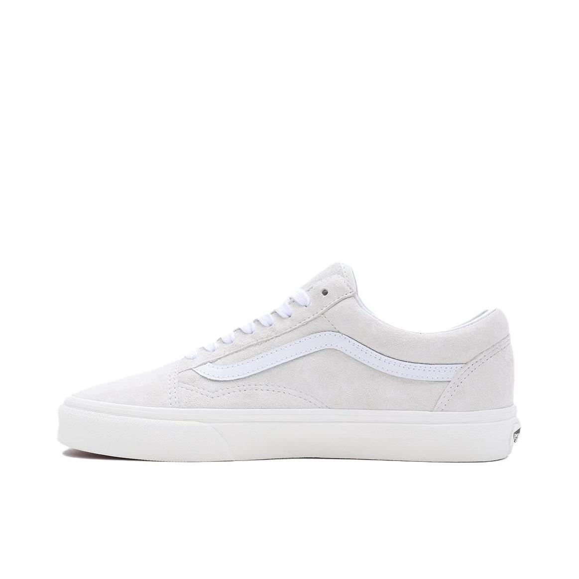 推荐商品：Vans/范斯 Old Skool 滑板鞋 板鞋 轻便防滑复古舒适经典 白色/浅灰色/翻毛皮