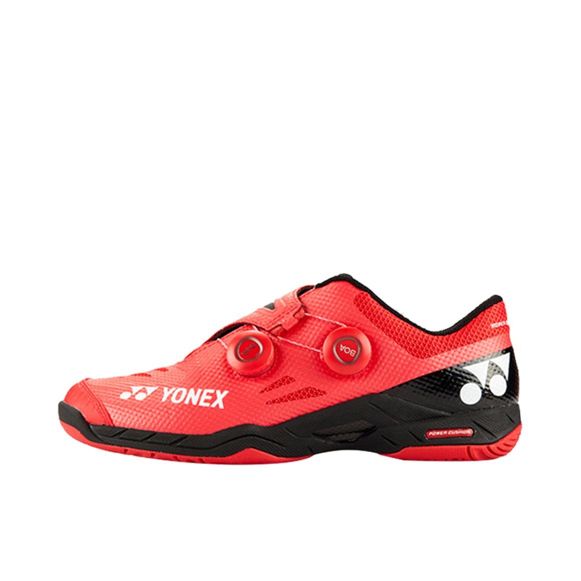 推荐商品：YONEX/尤尼克斯 Power Cushion SHBIFEX 羽毛球鞋 缓震防滑圆头低帮 红色
