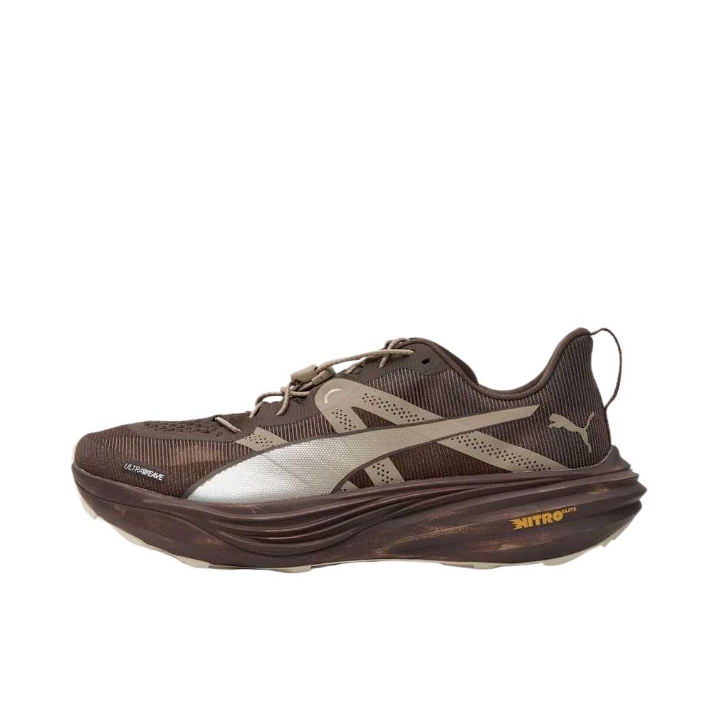 推荐商品：Puma/彪马 Deviate NITRO Elite Trail Heliot Emil 跑鞋 柔软防滑耐磨低帮 棕色 