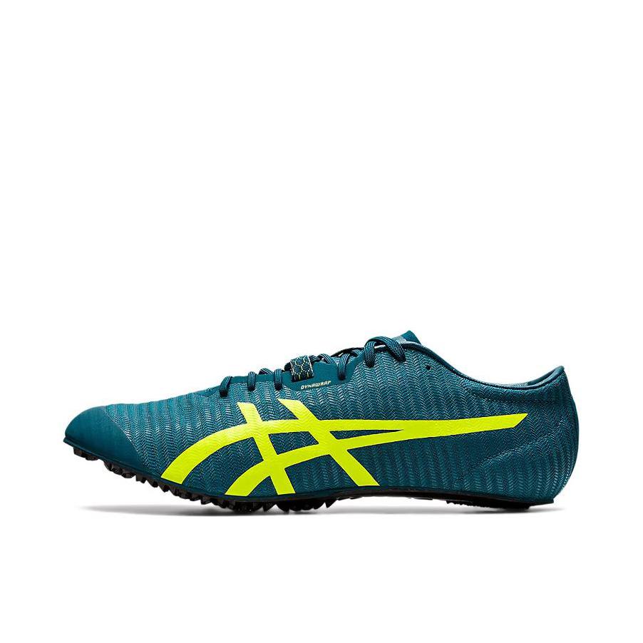 推荐商品：Asics/亚瑟士 Metasprint次世代 防滑耐磨 网布 舒适减震 百搭 中短跑钉鞋 田径精英 织物 支撑 碳板 跑鞋 蓝色/黄色