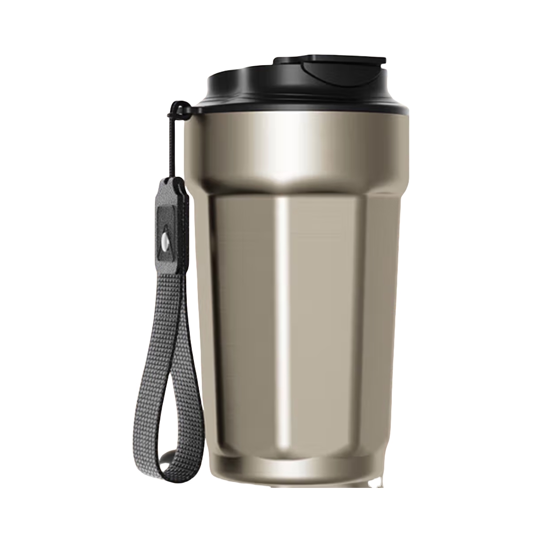 推荐商品：moosen/慕馨 480ml 直饮式 316不锈钢 八角咖啡杯 W-304