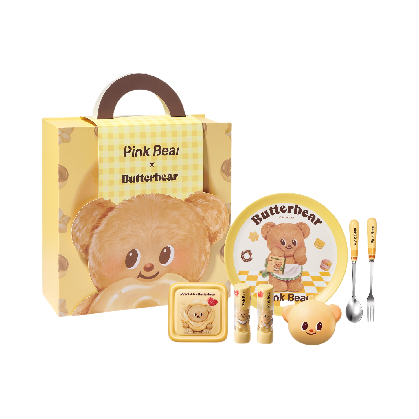 推荐商品：【黄油小熊联名】PINK BEAR/皮可熊 口红眼影彩妆礼盒 修饰轮廓提升气色润泽