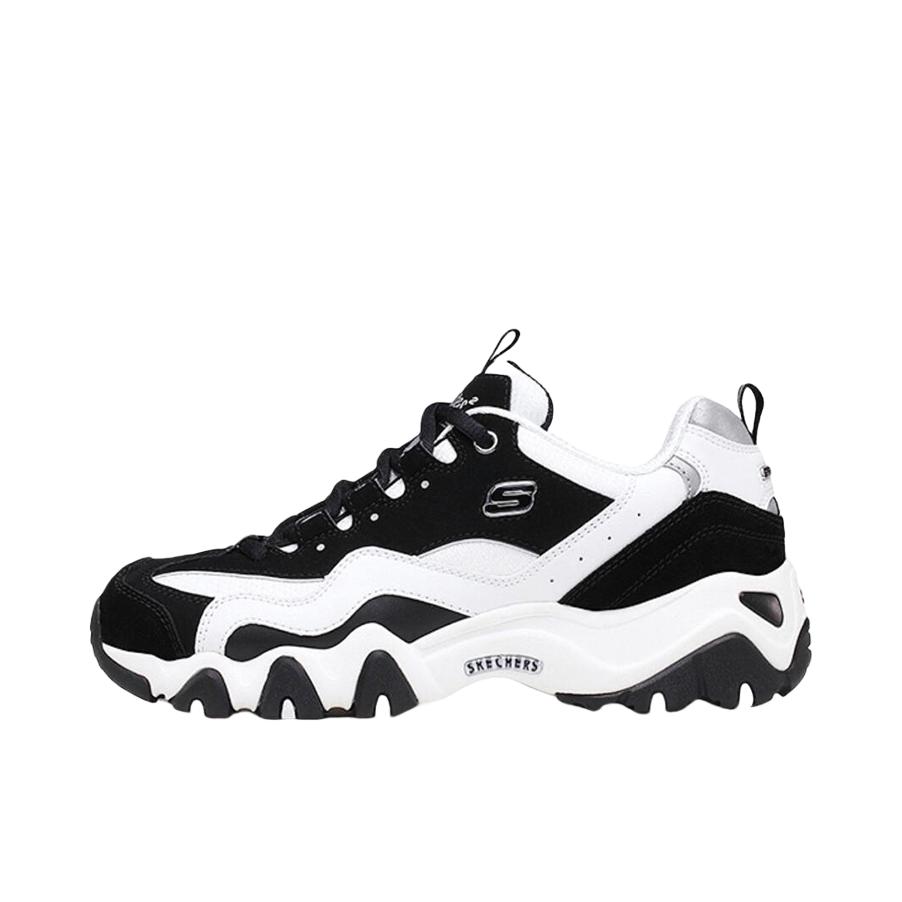 推荐商品：Skechers/斯凯奇  D'Lites 2.0  老爹鞋  减震透气防滑耐磨回弹复古运动舒适经典简约  Black/White 黑白
