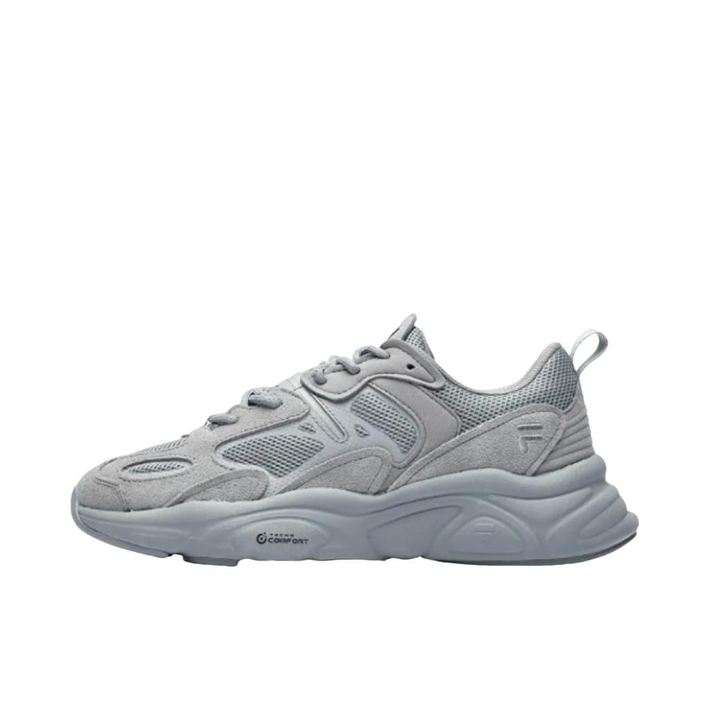 推荐商品：FILA/斐乐 Mars 火星2 老爹鞋 防滑耐磨舒适透气轻便软底缓震复古运动织物合成革厚底 男款/合金灰