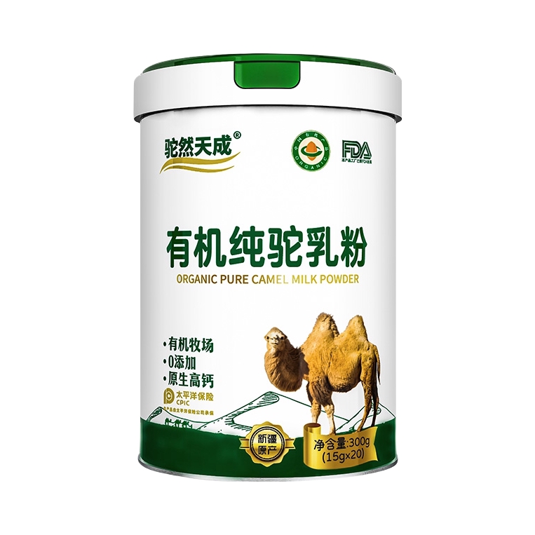 推荐商品：驼然天成 300g 有机纯驼乳粉 罐装
