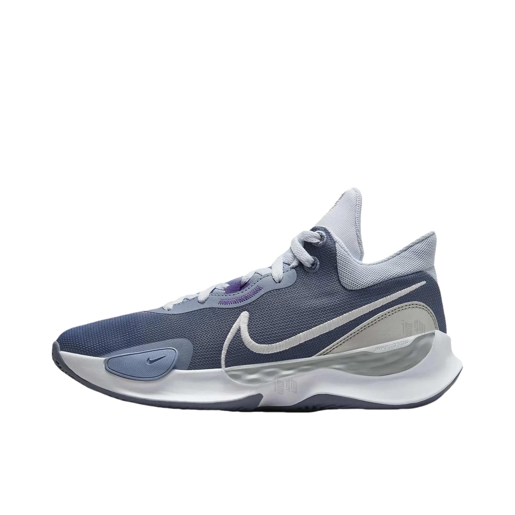 推荐商品：Nike Renew Elevate 3 篮球鞋 抗扭减震透气舒适轻便防滑耐磨抓地实战织物 蓝色