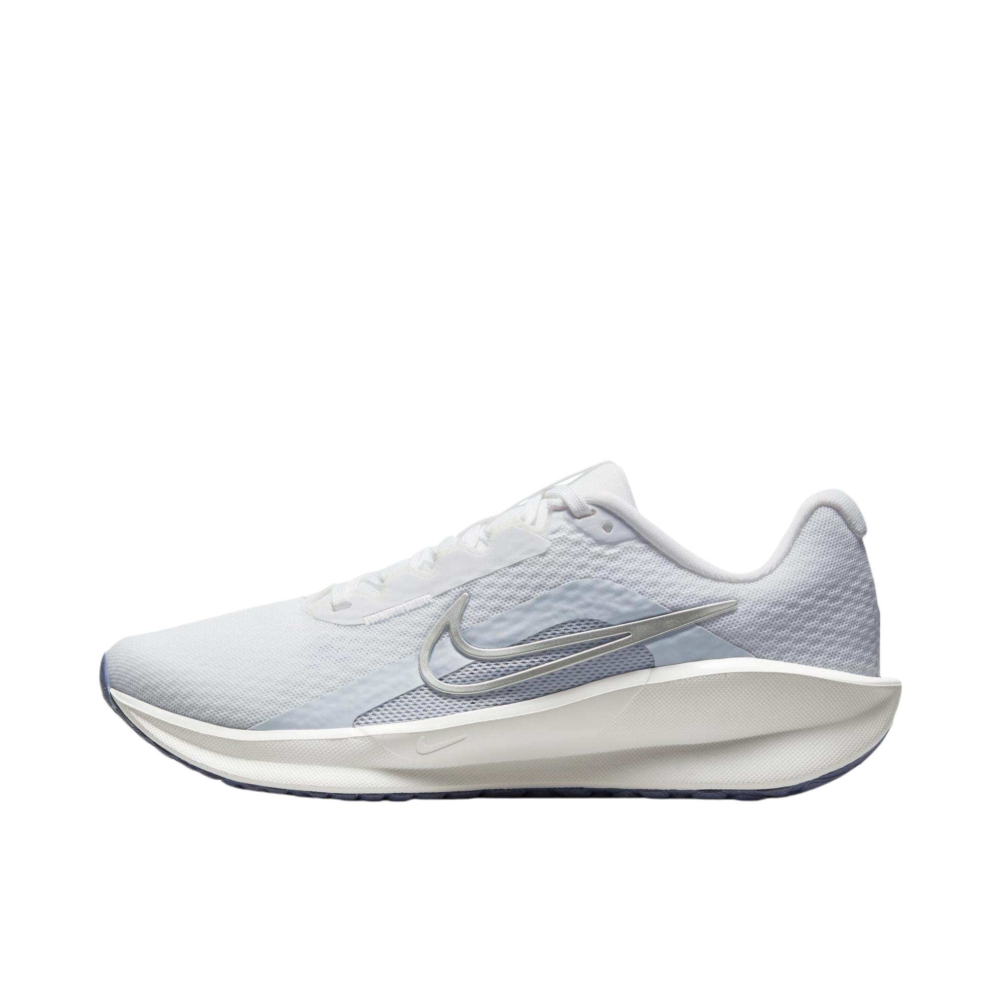 推荐商品：Nike Downshifter 13 跑鞋 减震透气支撑织物短跑轻便训练 灰色/浅银色