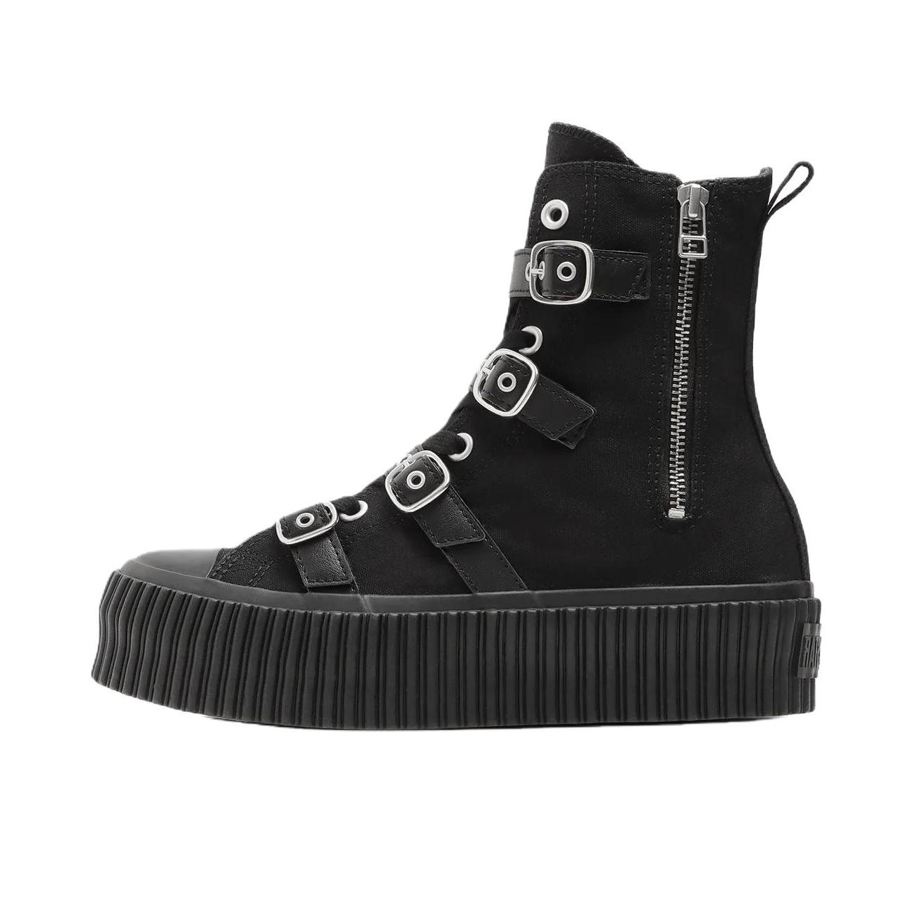 推荐商品：Converse/匡威 ALL STAR LIFTED ST Z SHIN-HI 帆布鞋 柔软舒适高帮 黑色