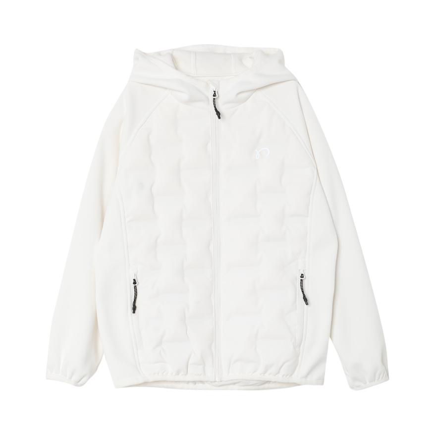 推荐商品：natunakids/纳桔童装 针织拼接立领运动羽绒服 中大童 E25W01002A 云朵白