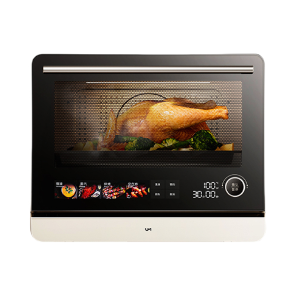 推荐商品：UM/优盟 U5 微波炉 25L 高温锁鲜蒸 智慧彩屏