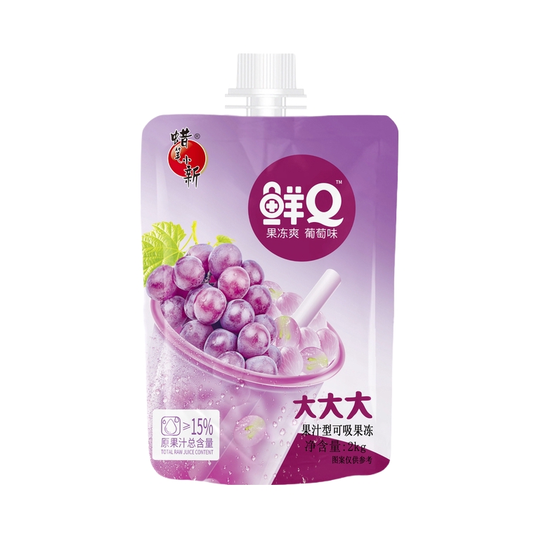 推荐商品：CRAYON SHINCHAN/蜡笔小新 鲜Q 葡萄味 2kg 果冻爽 袋装