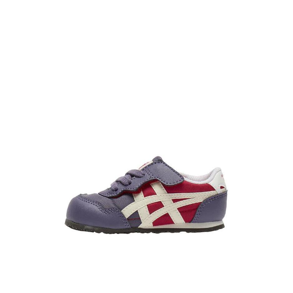 推荐商品：Onitsuka Tiger Serrano 经典休闲 轻便透气 防滑耐磨 舒适 百搭运动 童鞋 婴童/紫色/红色