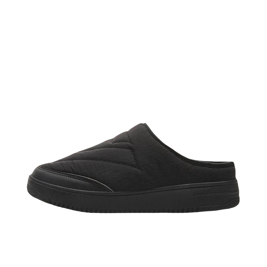 推荐商品：匹克 态极 冬季拖鞋 保暖一脚蹬半拖外穿厚底增高懒人鞋防滑减震 全黑色