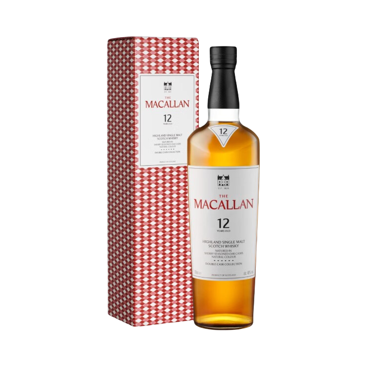 推荐商品：Macallan/麦卡伦 双雪莉桶系列 蓝钻 12年 单一麦芽苏格兰威士忌 700ml 40%vol 盒装 新包装