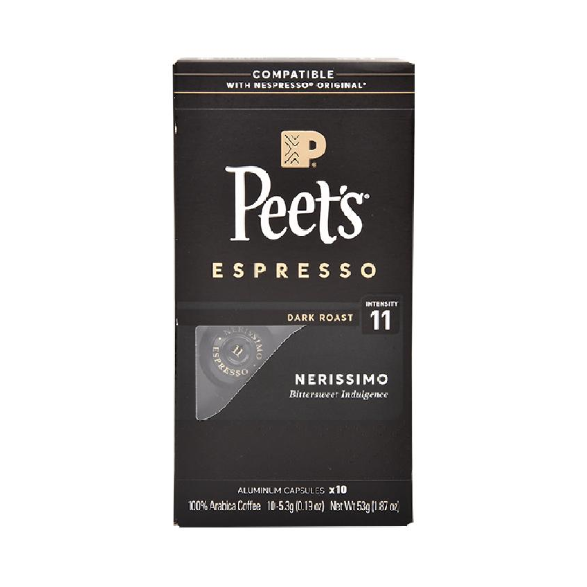 推荐商品：Peets 11号 浓黑布蕾味 53g 胶囊咖啡 盒装