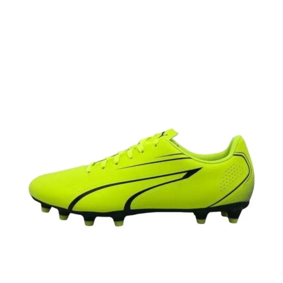 推荐商品：Puma/彪马 VITORIA FG/AG 抓地 系带 低帮 足球鞋 柠檬绿/黑色