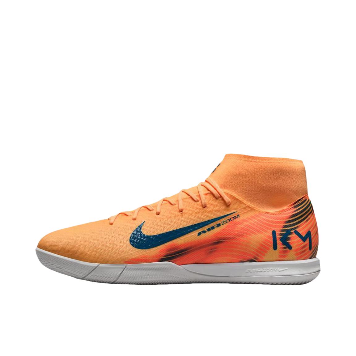 推荐商品：Nike Mercurial Superfly 10 Academy IC 中端 平底 室内 钉鞋 足球鞋 Kylian Mbappé联名/橙色 