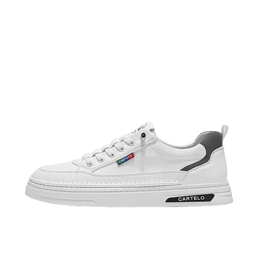 推荐商品：CARTELO/卡帝乐鳄鱼 板鞋 简约舒适潮流百搭 DW-EY7893 白色
