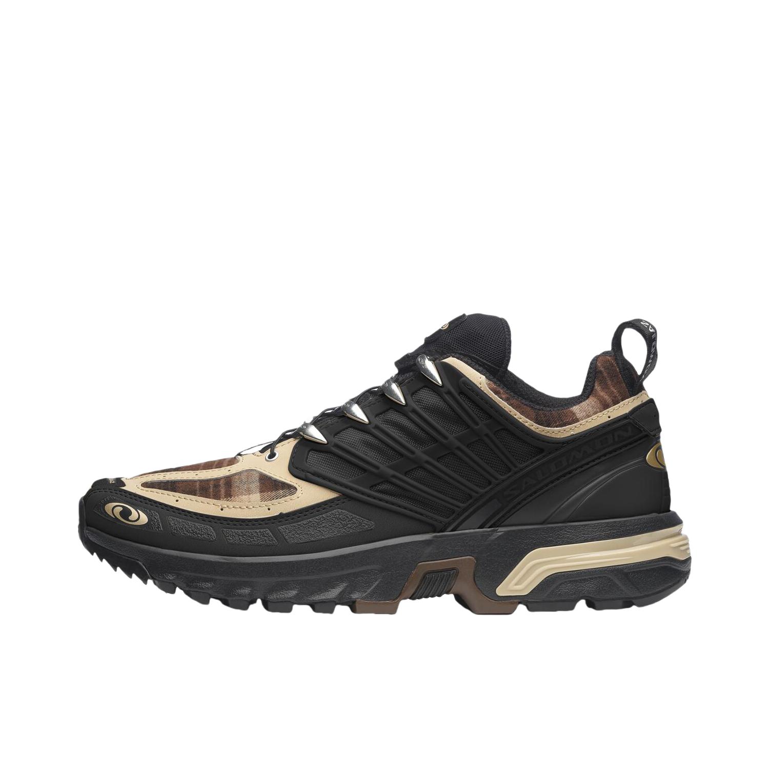 推荐商品：Salomon/萨洛蒙 ACS Pro 户外机能 减震 轻便 跑鞋 黑色/棕色