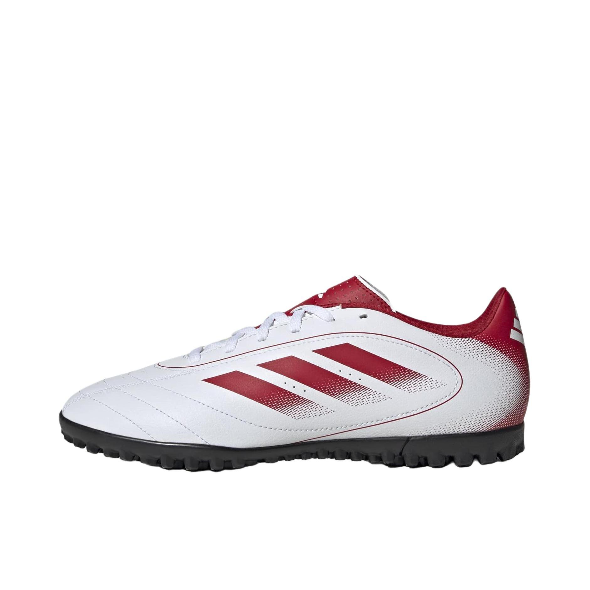 推荐商品：adidas Goletto IX TF 胶质碎钉 人造草地室外硬地 耐磨轻便 足球鞋 白色/红色