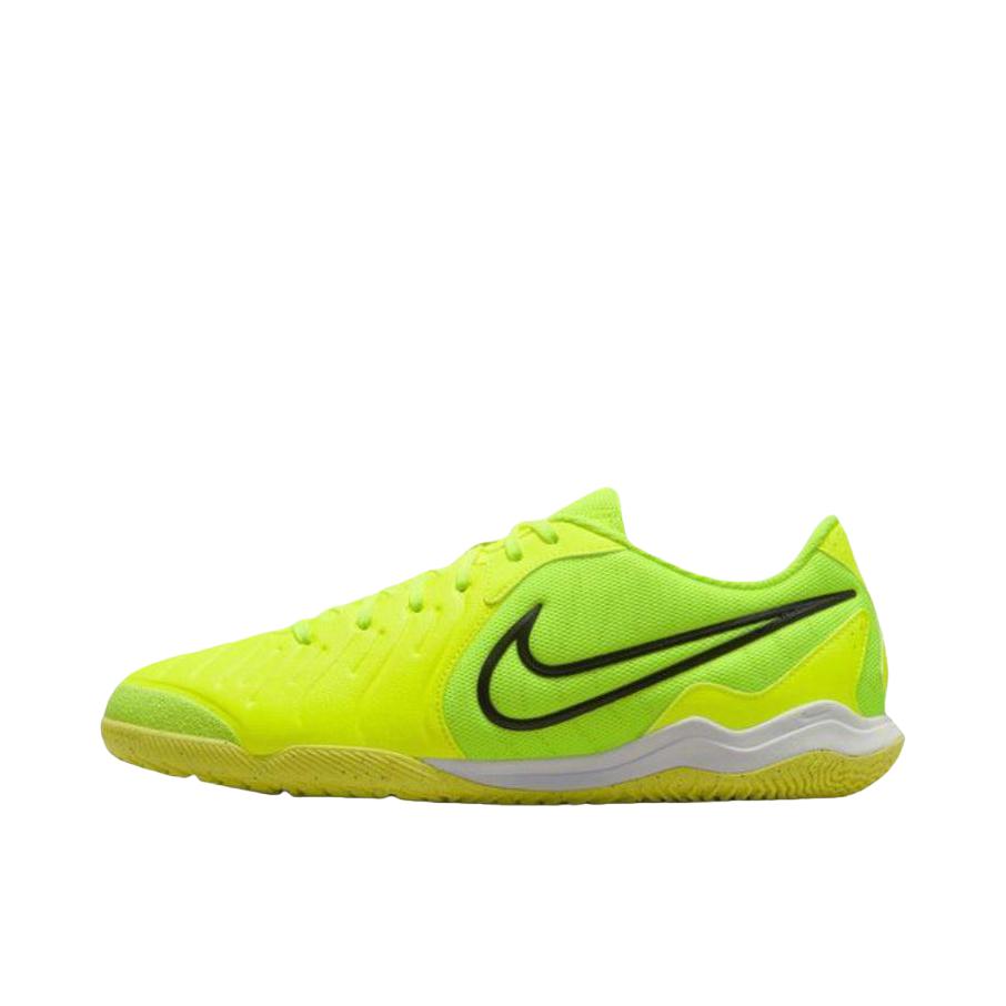 推荐商品：Nike Tiempo Legend 10 Academy IC 中端 平底 减震回弹 防滑耐磨 轻便透气 舒适百搭 人造草坪 室内 足球鞋 绿色