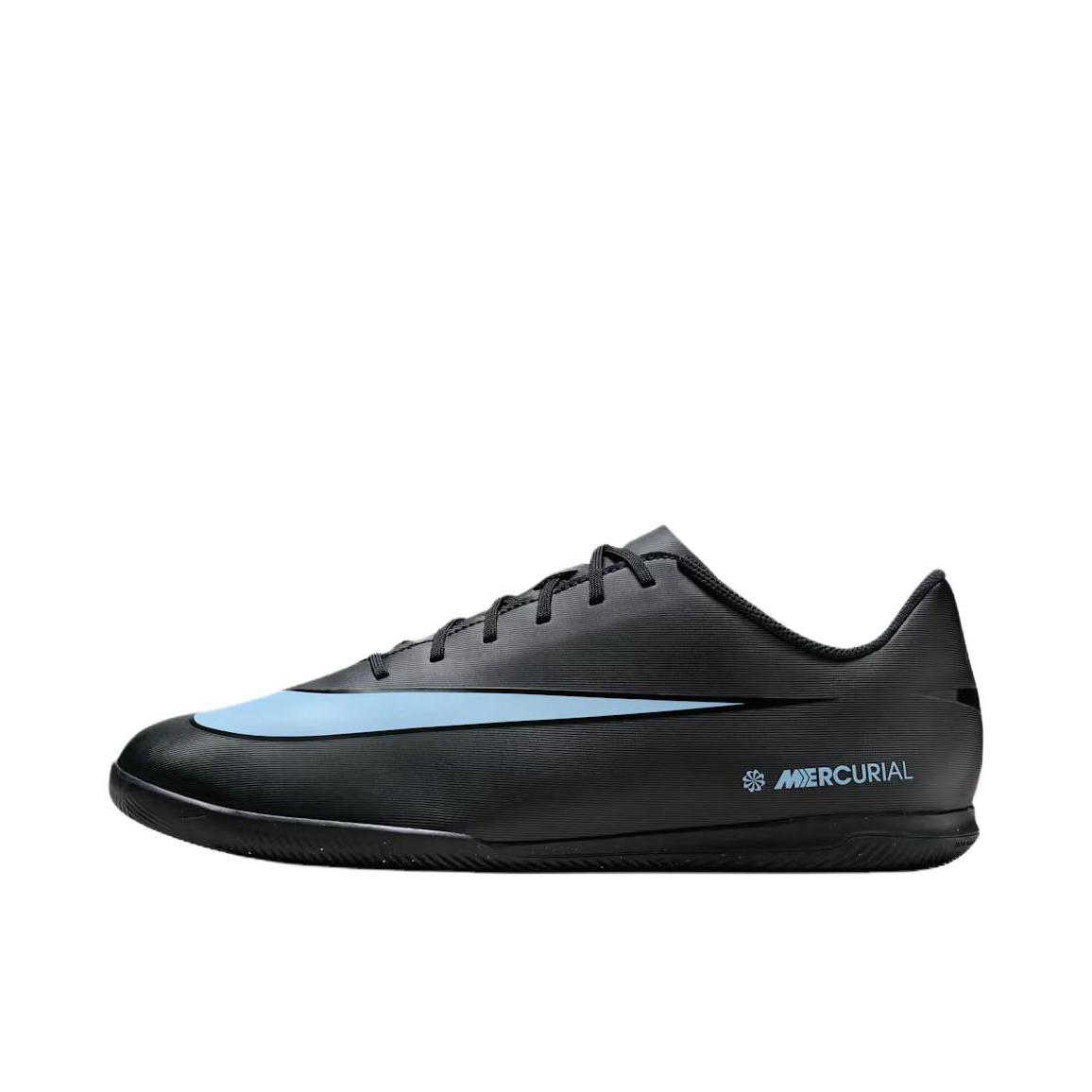 推荐商品：Nike Mercurial Vapor 16 Club IC 低端 平底 室内 防滑耐磨 舒适减震 足球鞋 黑色