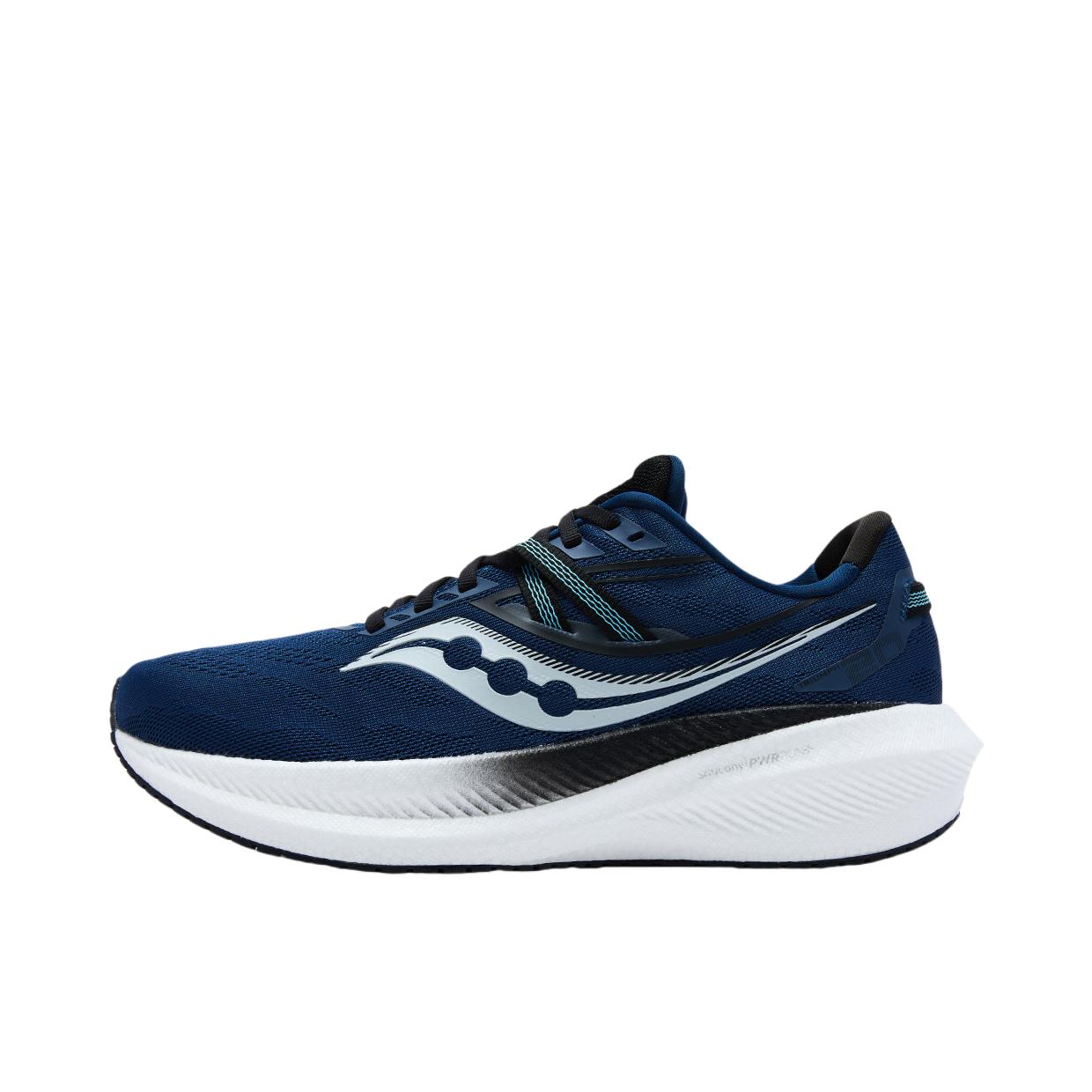 推荐商品：Saucony/索康尼 Triumph 胜利 20 减震透气 防水 防滑耐磨 跑鞋 深兰色