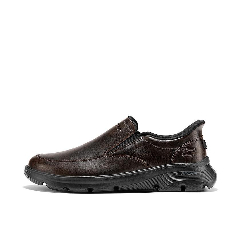 推荐商品：Skechers/斯凯奇 Arch Fit G-Umar 运动休闲鞋 百搭中帮厚底 深棕色