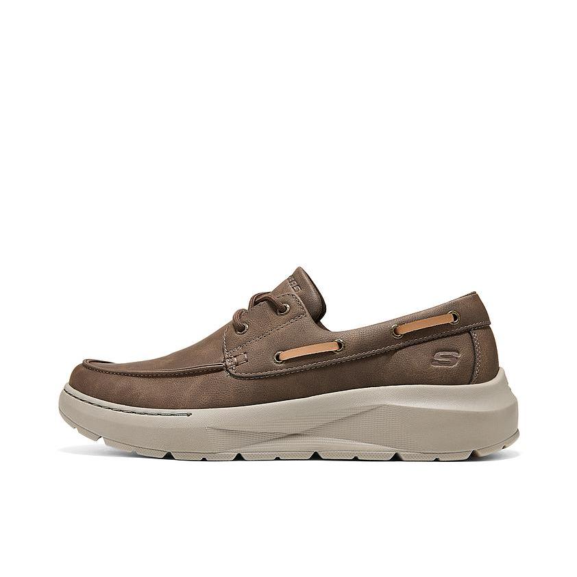 推荐商品：Skechers/斯凯奇 运动休闲鞋 百搭厚底系带软底 205702 巧克力色