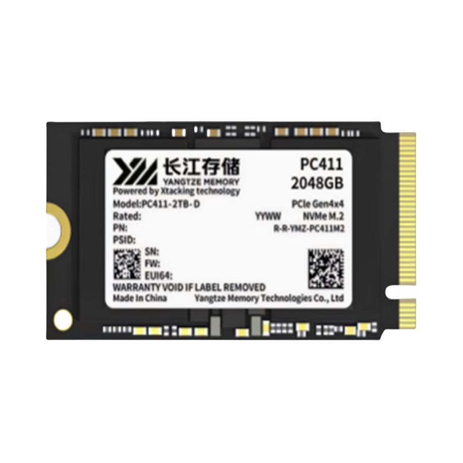 推荐商品：长江存储 PC411 2242 M.2接口 固态硬盘 电脑扩容 适用于多品牌笔记本电脑