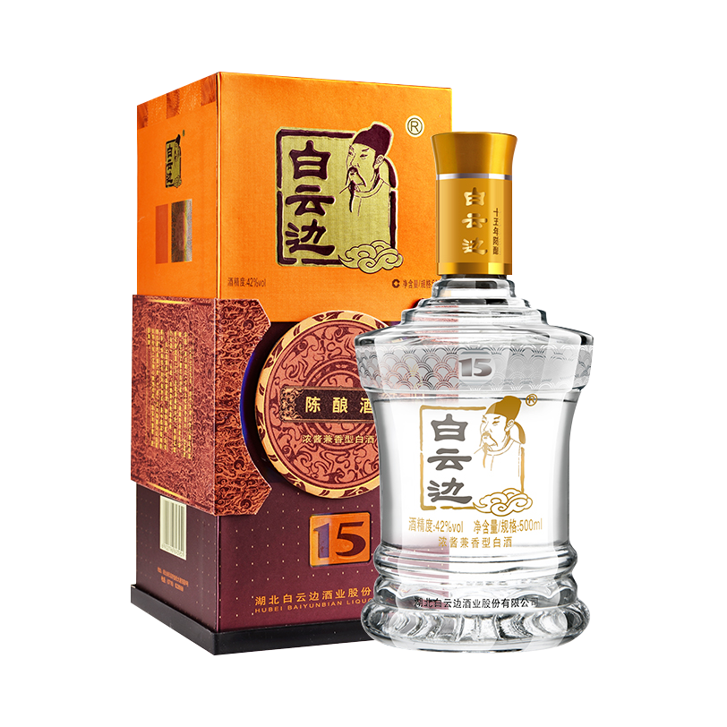 推荐商品：白云边 15年 500ml 白酒 盒装 兼香型 十五年陈酿