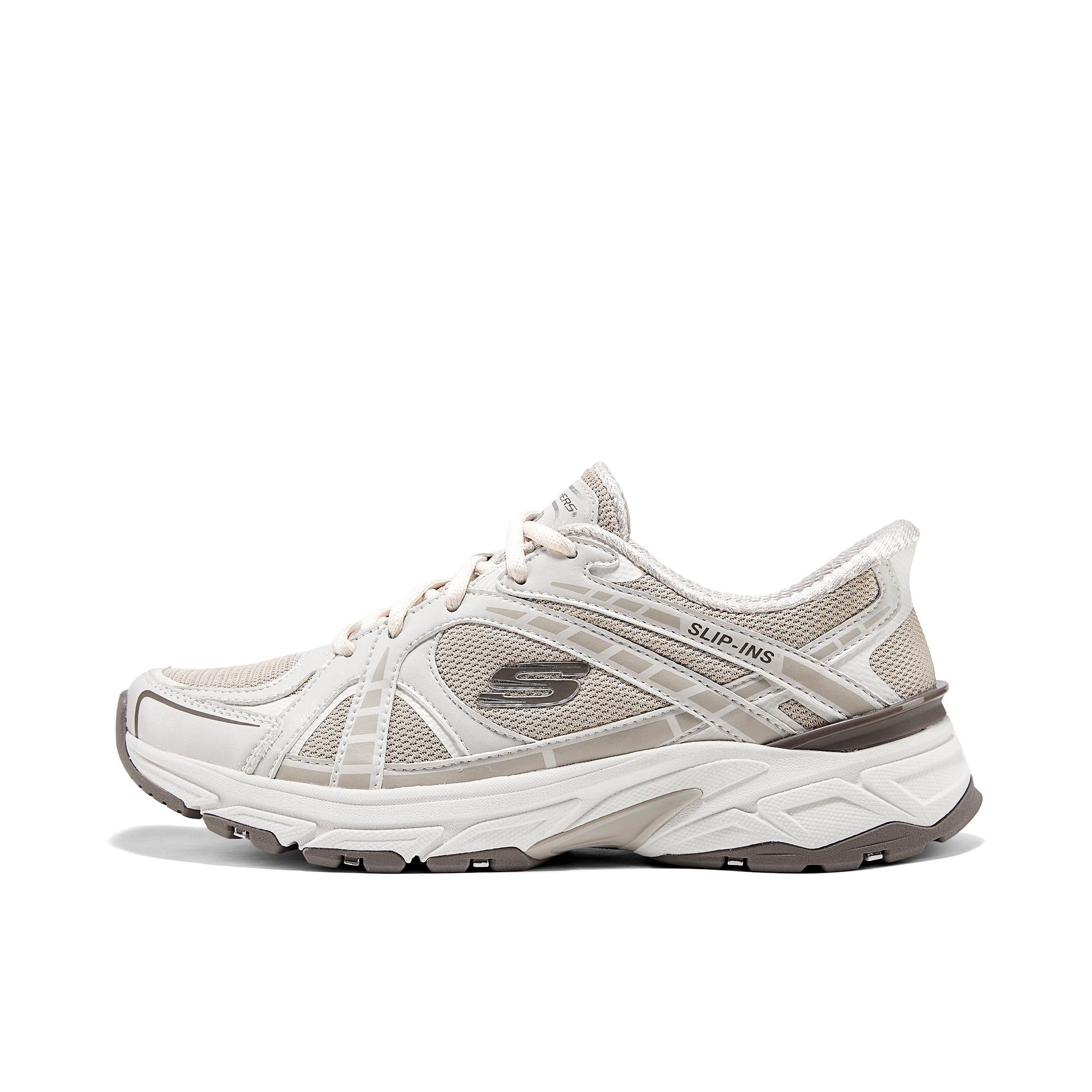推荐商品：Skechers/斯凯奇 SPORT WOMENS 复古 低帮 系带 舒适 老爹鞋 女款/自然色/灰色/褐色