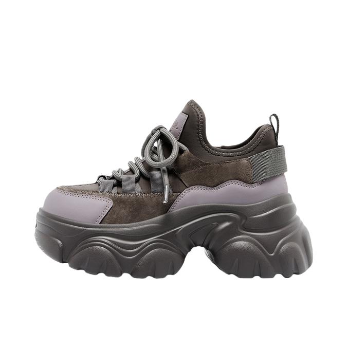 推荐商品：Lee Cooper 老爹鞋 真皮百搭休闲增高 LCQBCA2253016 女款/紫色