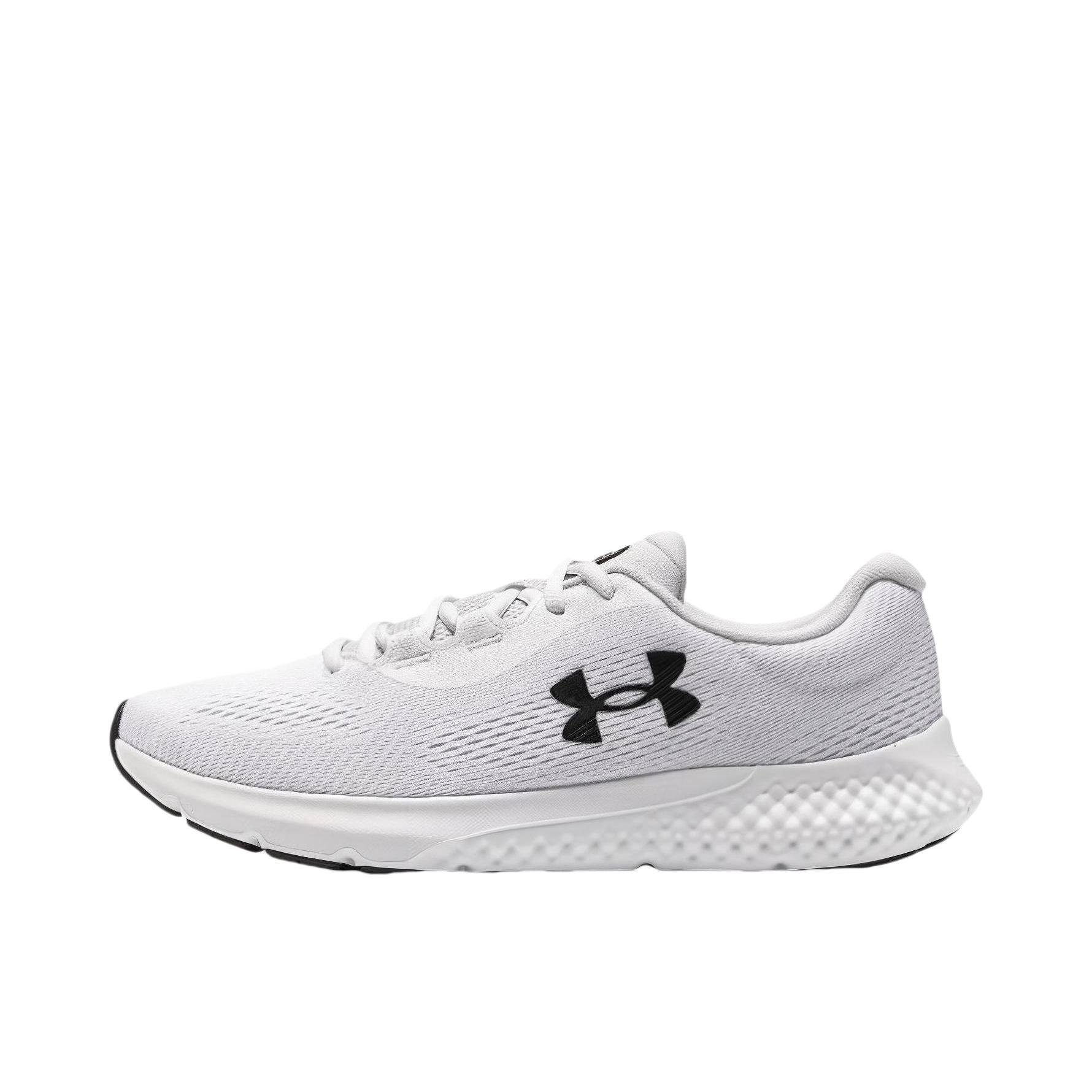 推荐商品：Under Armour/安德玛 Rogue 4 减震 防滑 耐磨 回弹灵活 网面 软底 跑鞋 白色