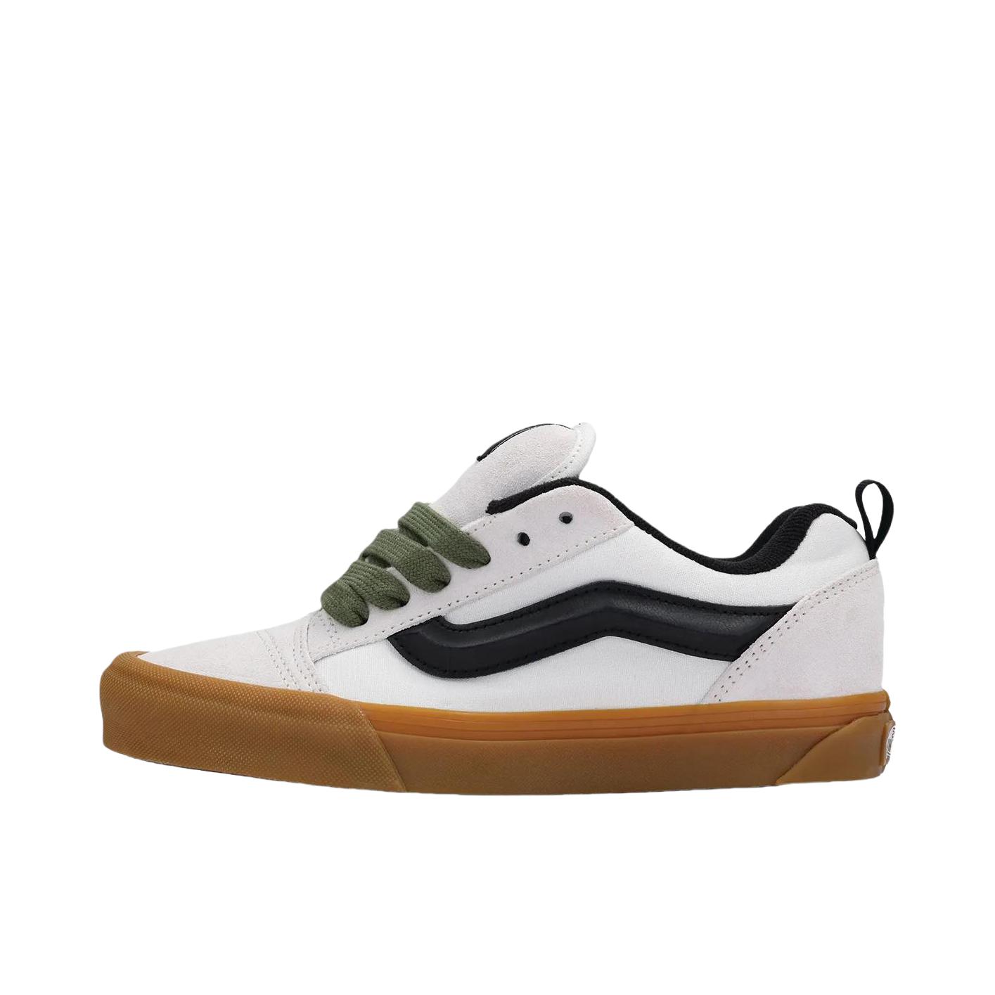 推荐商品：Vans/范斯 Knu-Skool 板鞋 面包鞋 滑板鞋 复古美式时尚防水支撑贴合圆头 珍珠白