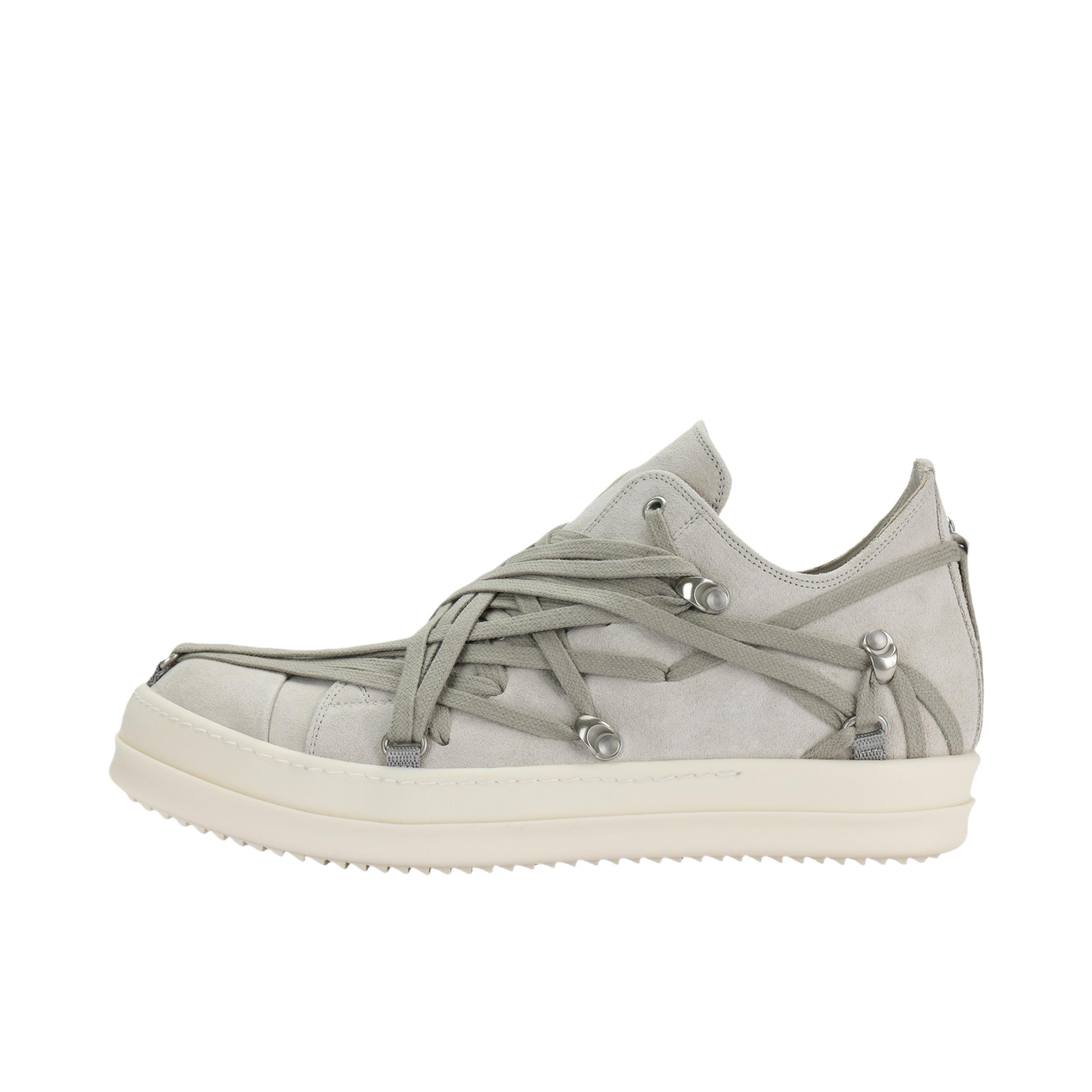 推荐商品：Rick Owens 板鞋 圆头系带低帮平跟 RU01E5886LVSW1_411 白色