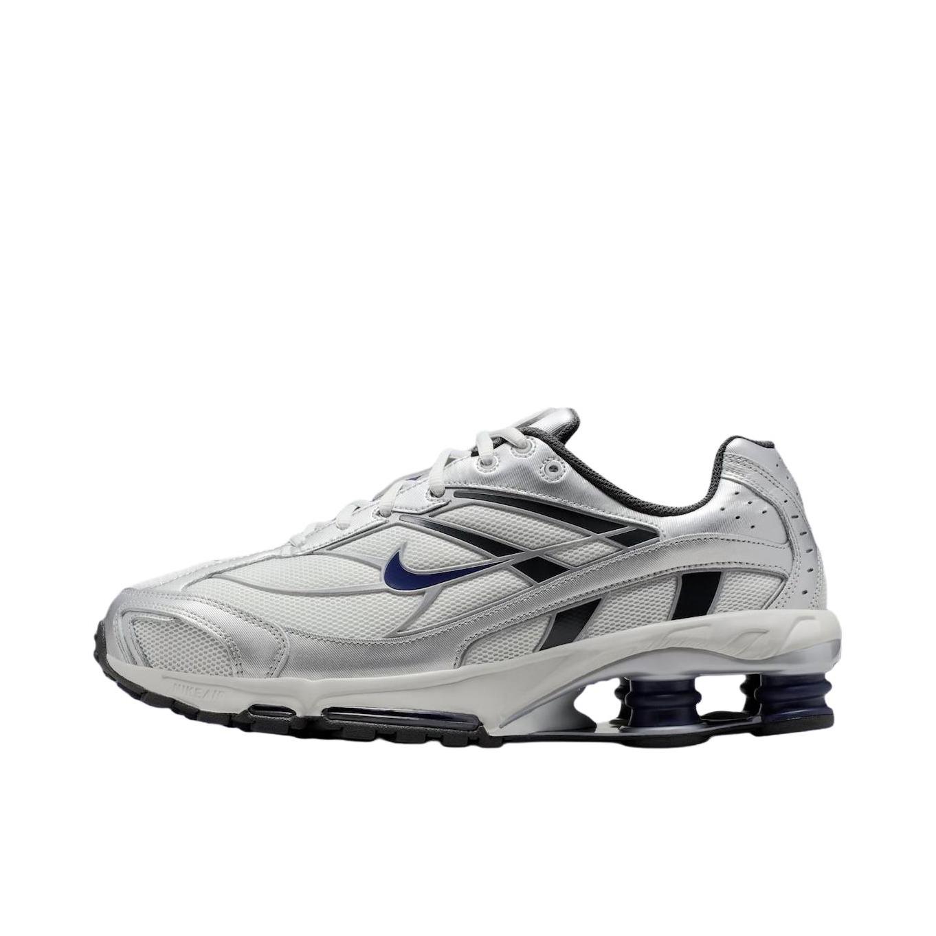 推荐商品：Nike Shox Ride 2 跑鞋 织物防滑耐磨复古支撑贴合回弹 银色/灰色