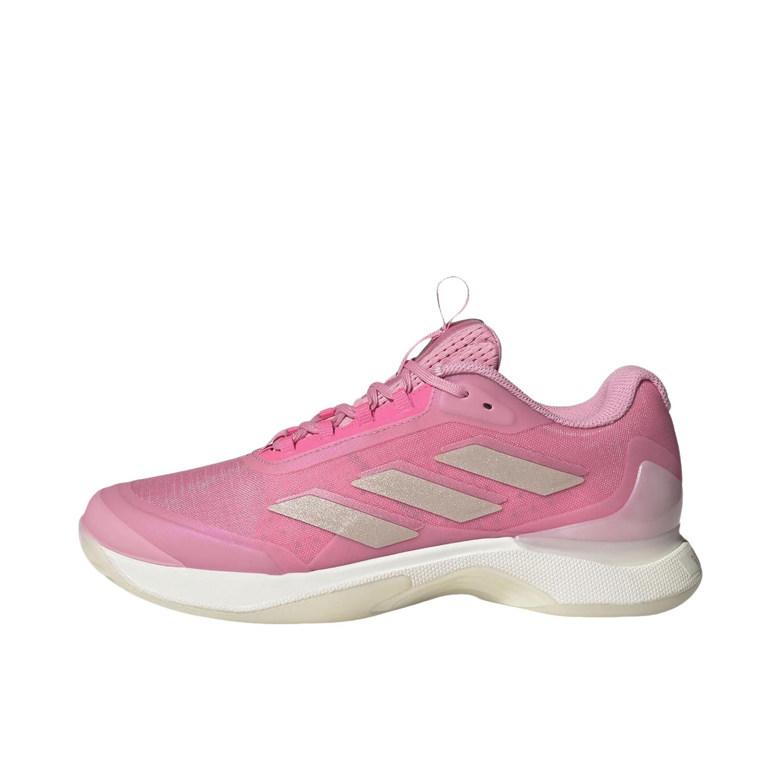 推荐商品：adidas Avacourt 防滑 耐磨 缓震 硬地 训练 透气 网球鞋 粉色