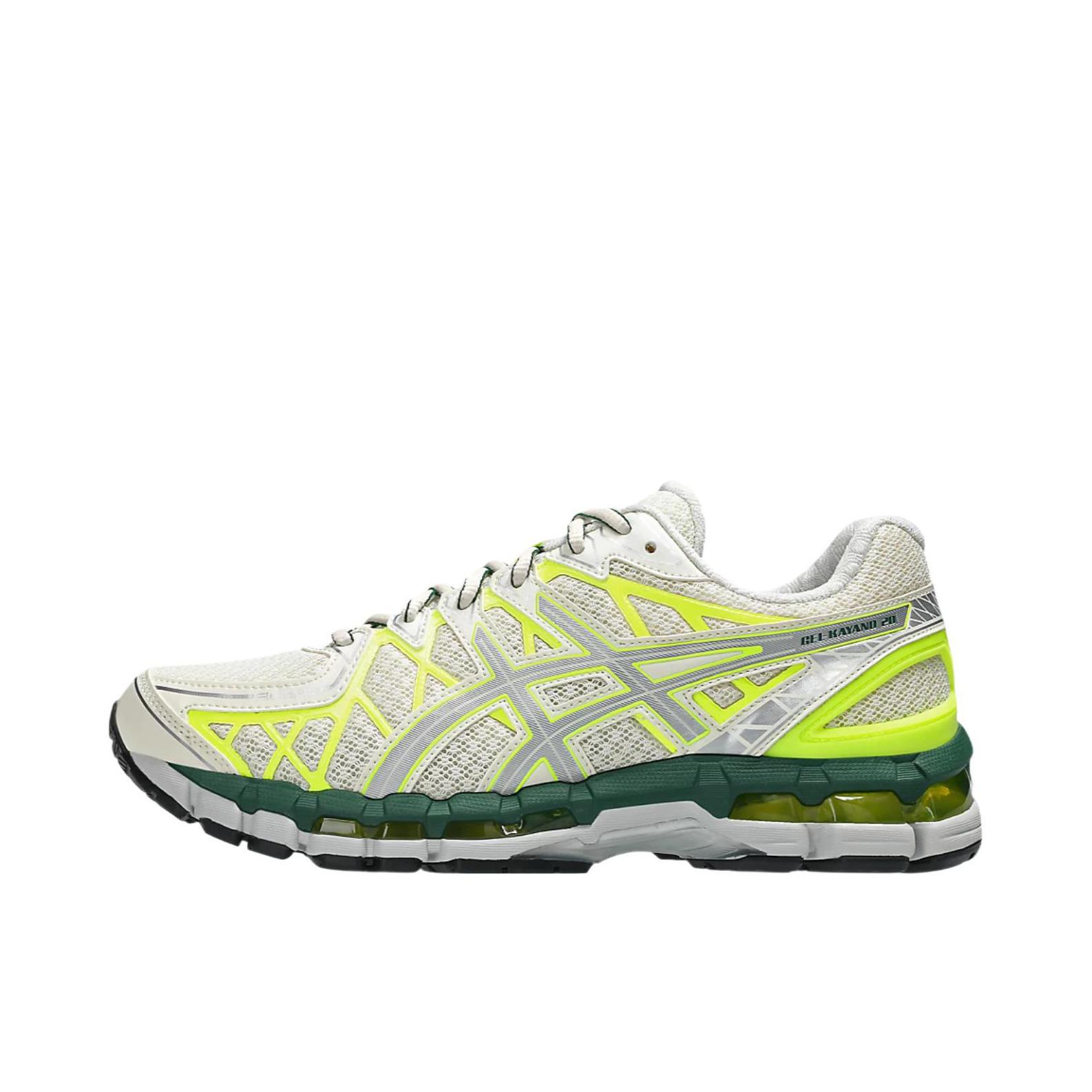 推荐商品：Asics/亚瑟士 GEL-Kayano 20 舒适减震 防滑耐磨 透气 复古 时尚潮流 轻便 网布 跑鞋 奶油/绿色