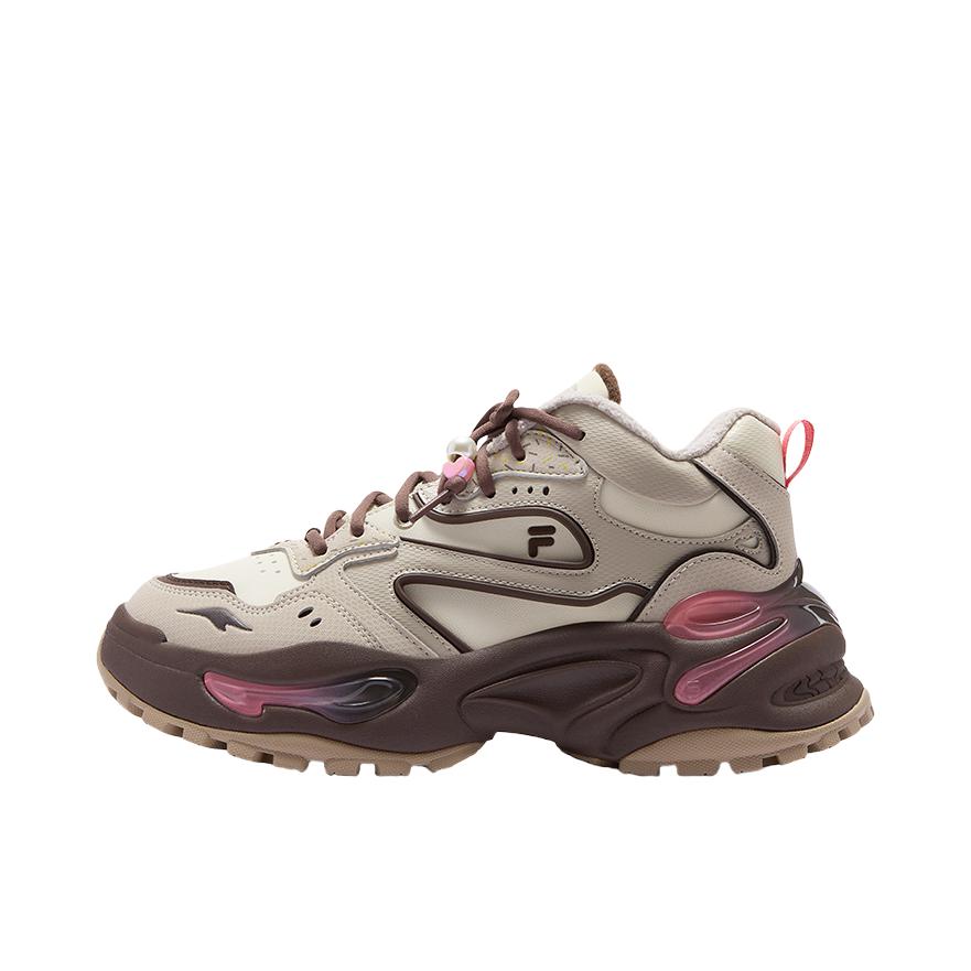 推荐商品：【赵露思同款】FILA/斐乐 软糖 时尚潮流 舒适百搭 防滑耐磨 运动休闲鞋 T12W511002F 加绒/女款/安哥拉棕/牛津棕褐色