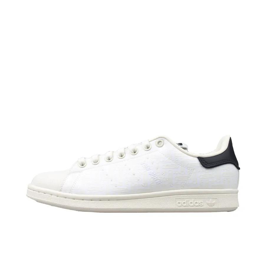推荐商品：adidas Originals Stan Smith 板鞋 减震透气轻便低帮包裹性 白色/黑色/浅紫色