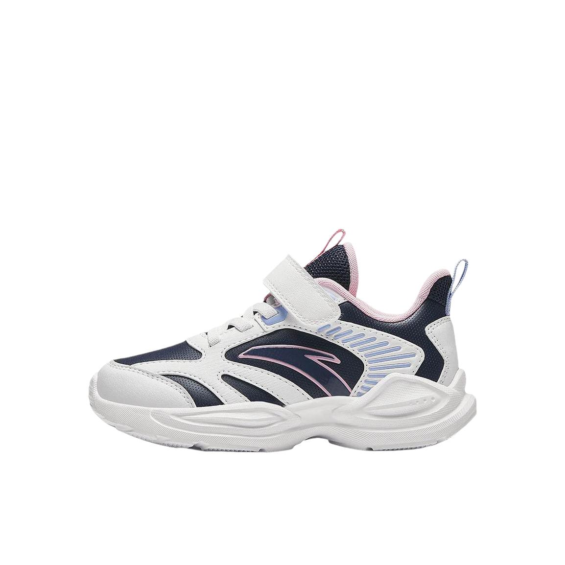 推荐商品：安踏 网眼透气 防滑耐磨 缓震软底 舒适百搭 时尚简约 运动鞋儿童 A312425520 革面/小童/新墨水蓝/安踏白/多瑙河蓝