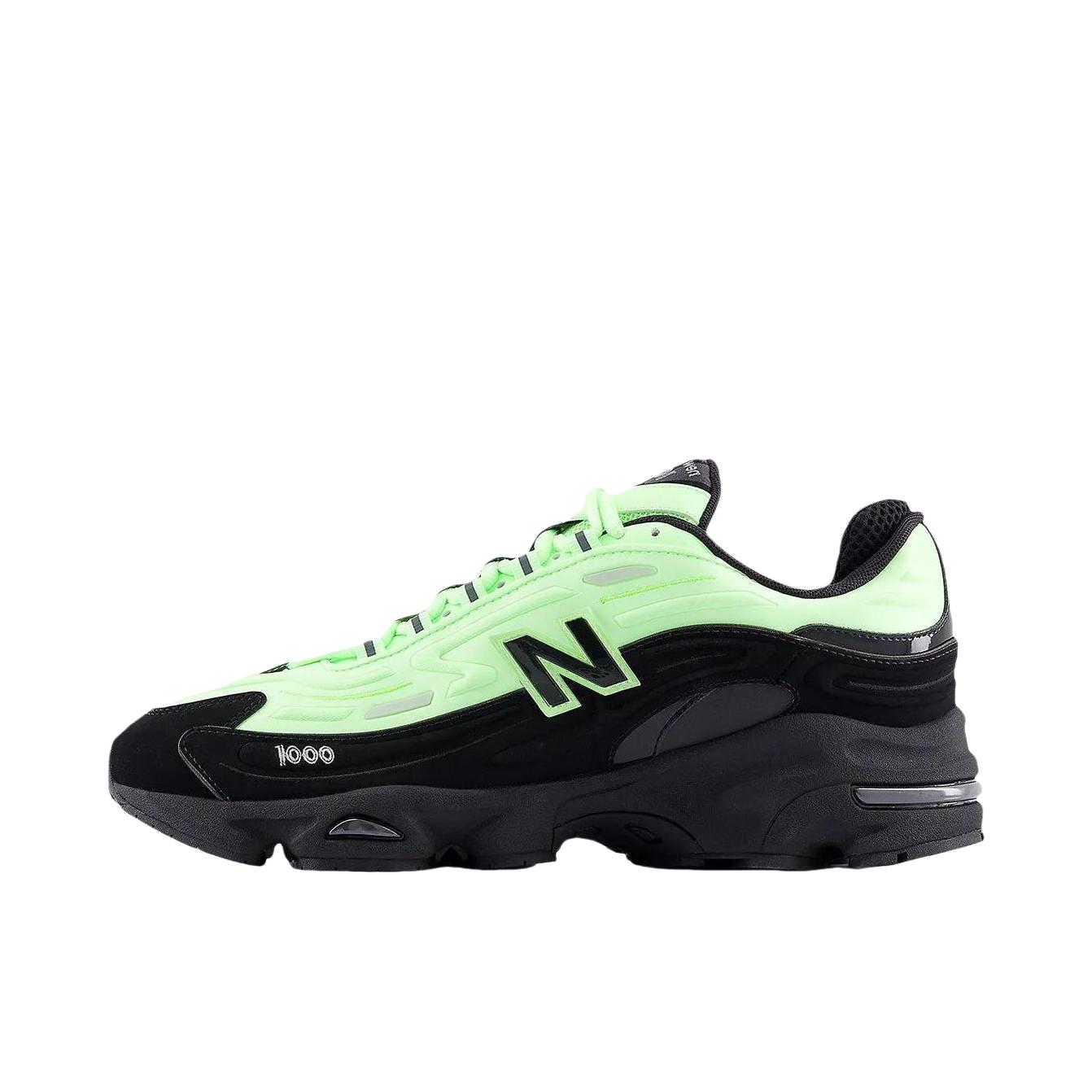 推荐商品：New Balance 1000 运动休闲鞋 舒适百搭透气防滑耐磨圆头复古 D宽/深黑色/绿色