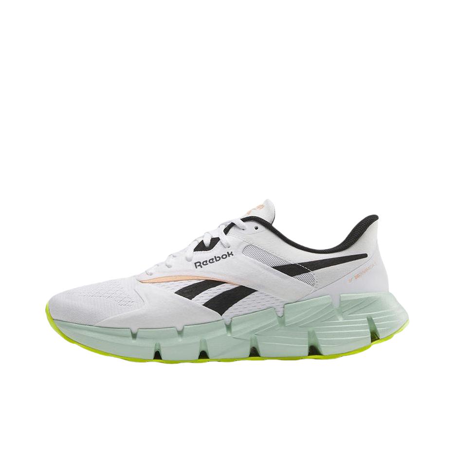 推荐商品：Reebok/锐步 ZIG DYNAMICA 5 跑鞋 厚底舒适柔软百搭时尚支撑轻便 白色/黑色/绿色
