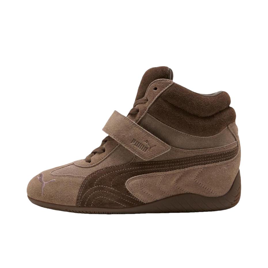 推荐商品：Puma/彪马 Joustesse Mid Wedge 运动休闲鞋 百搭中帮魔术贴平跟复古贴合 Alexander McQueen联名/棕色
