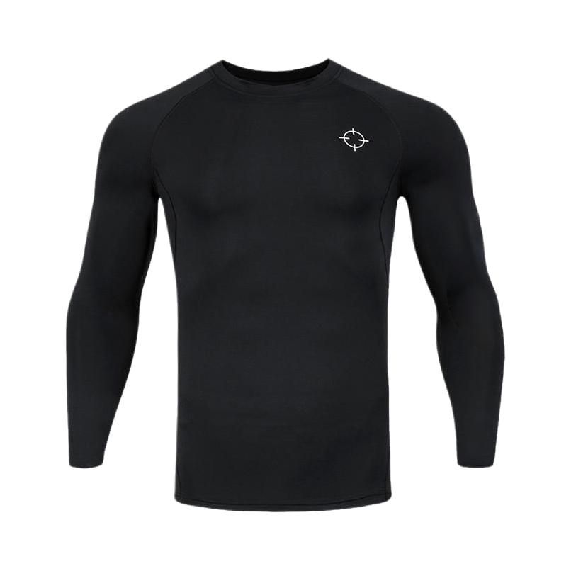 准者 健身训练长袖速干透气高弹压缩衣篮球跑步打底紧身衣 ZZ1601134-W