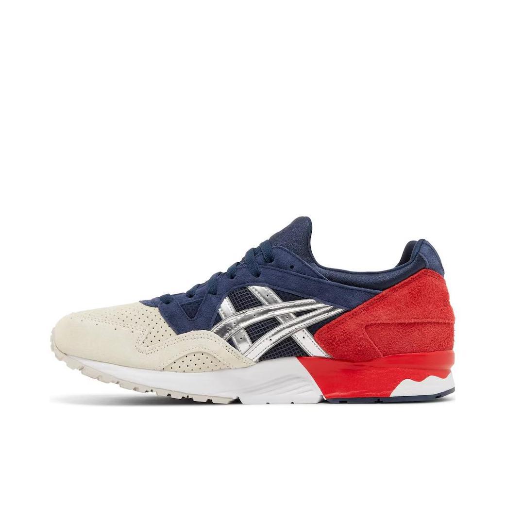推荐商品：Asics/亚瑟士 Gel-Lyte V 跑鞋 减震回弹耐磨防滑舒适透气百搭时尚复古织物低帮 Concepts联名/红色/蓝色